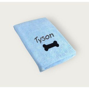 CUSTOM Embroidered Microfiber Dog Towel